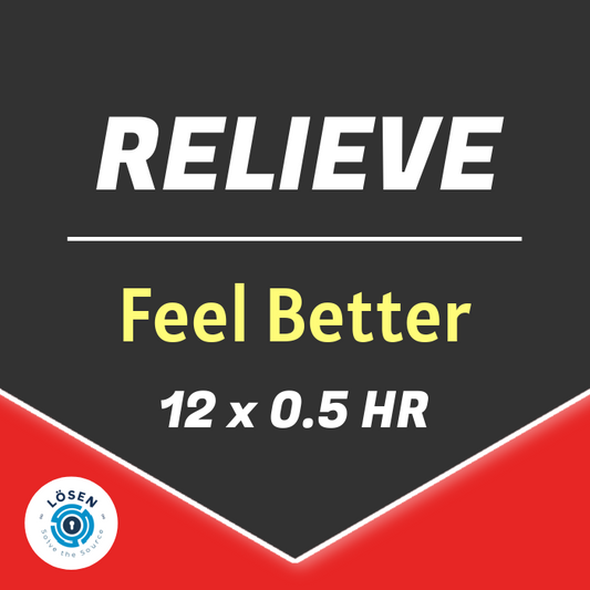 1️⃣ RELIEVE PACKAGE • 12 x 0.5 HR Sessions